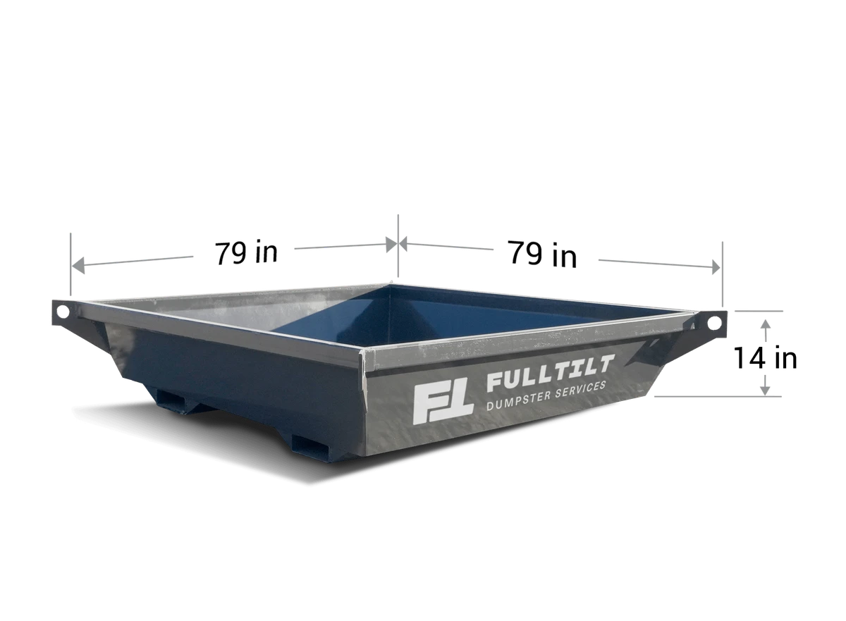 Full Tilt 1-yard pump-truck washout pan